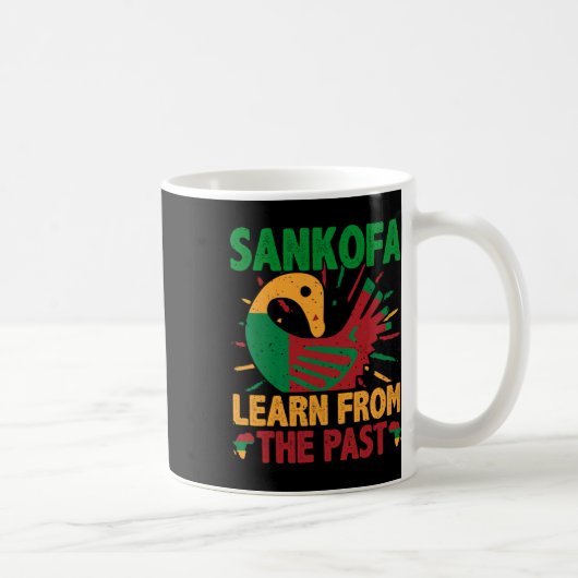 Sankofa Symbol And Adinkra Ghana For Black History Kaffeetasse (Rechts)