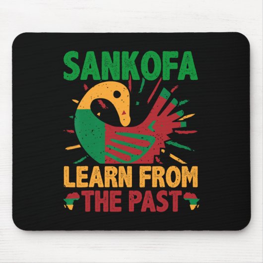 Sankofa Symbol And Adinkra Ghana For Black History Mousepad (Vorne)