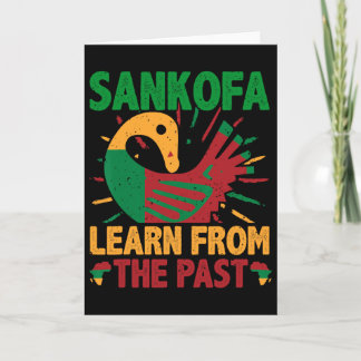 Sankofa-Symbol und Adinkra Ghana für die schwarze  Karte