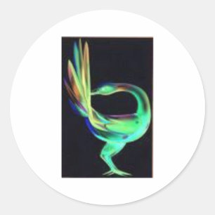 Sankofa Vögel Runder Aufkleber