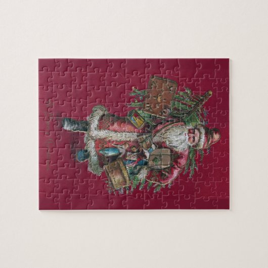 Sankt 1910 mit Baum und Spielwaren Puzzle (Horizontal)