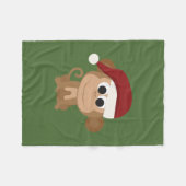 Sankt-Affe Fleecedecke (Vorderseite (Horizontal))