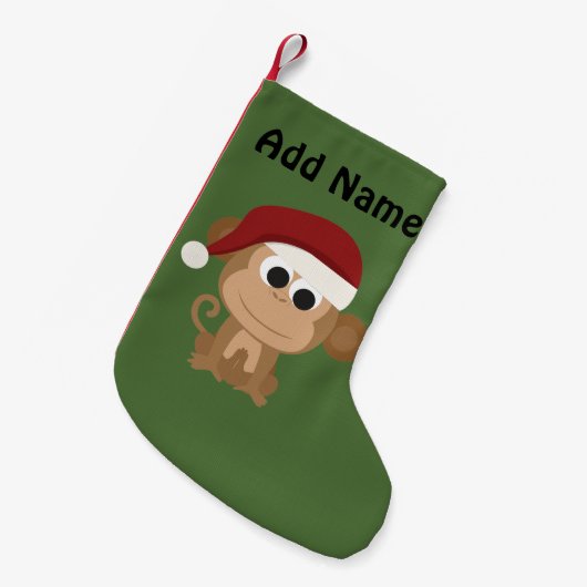 Sankt-Affe Kleiner Weihnachtsstrumpf (Vorderansicht (hängend))