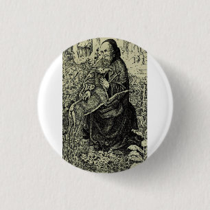 Sankt Ägidius der Einsiedler Button
