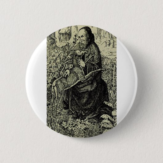 Sankt Ägidius der Einsiedler Button (Vorderseite)