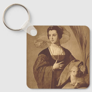 Sankt Agnes von Alonso Cano Schlüsselanhänger