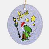 Sankt-Alligator mit Violinen-Verzierung Keramikornament (Links)