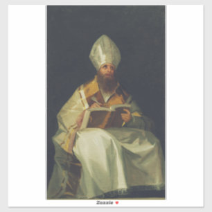 Sankt Ambrosius von Francisco de Goya Aufkleber