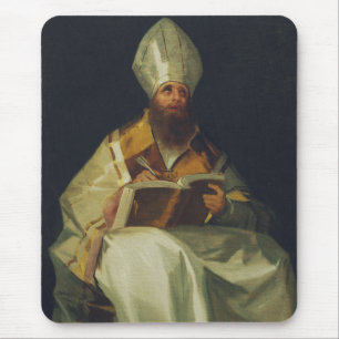 Sankt Ambrosius von Francisco de Goya Mousepad