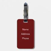 Sankt an der Kugel Gepäckanhänger (Rückseite vertikal)