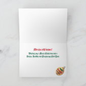 Sankt Angestellter des Monats Feiertagskarte (Innenseite)