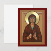 Sankt Anna, die Prophetess-Symbol-Gebetskarte Postkarte (Vorne/Hinten)