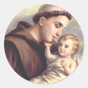 Sankt Antonius von Padua Runder Aufkleber