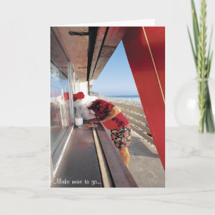 Sankt Antrag am Fenster… "lassen meine gehen! " Feiertagskarte