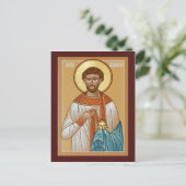 Sankt-Anwältin-Gebetskarte Postkarte (Stehend Vorderseite)