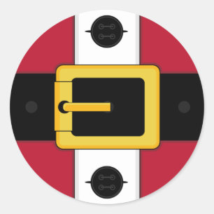 Sankt-Anzugs-Weihnachtsaufkleber-Blatt Runder Aufkleber