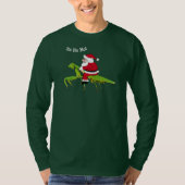 Sankt auf betender Mantis-WeihnachtsT - Shirt (Vorderseite)