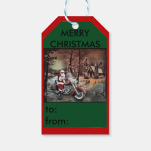 Sankt auf einem geschenkanhänger