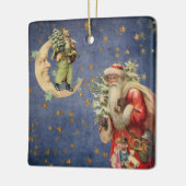 Sankt auf einem sichelförmigen Mond Keramikornament (Links)