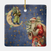 Sankt auf einem sichelförmigen Mond Keramikornament (Rückseite)