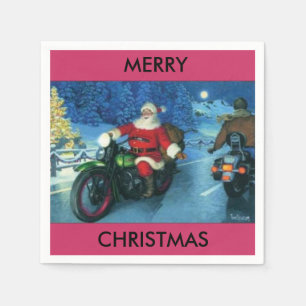 Sankt auf einer Motorradpapierserviette Serviette