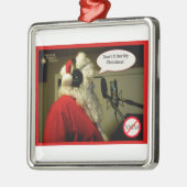 Sankt auf mic-Verzierung Silbernes Ornament (Links)