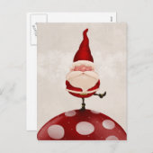 Sankt auf Pilz Feiertagspostkarte (Vorne/Hinten)