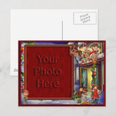 Sankt auf seinem Weisen-Bilderrahmen Feiertagspostkarte (Vorne/Hinten)
