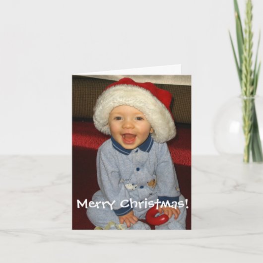 Sankt-Baby-Weihnachtskarte Feiertagskarte (Vorderseite)