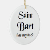 Sankt Bart Keramik Ornament (Rechts)