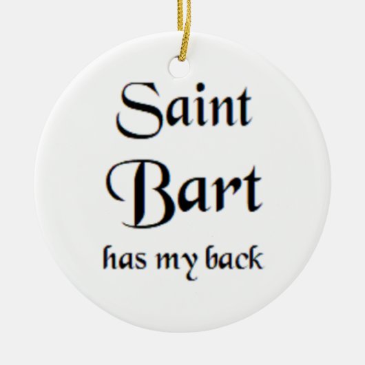 Sankt Bart Keramik Ornament (Vorne)
