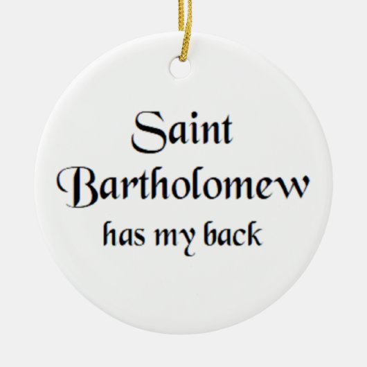 Sankt Bartholomäus Keramik Ornament (Vorne)