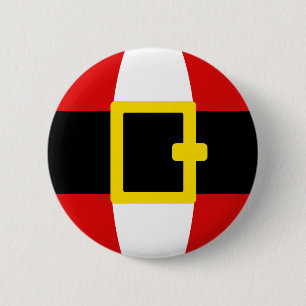 Sankt Bauch-Gurt-Weihnachtstagesentwurf Button