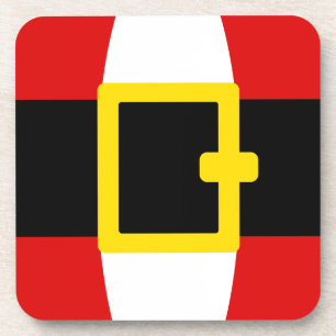 Sankt Bauch-Gurt-Weihnachtstagesentwurf Untersetzer