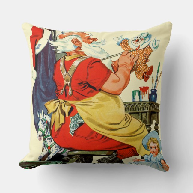 Sankt bei der Arbeit Kissen (Vorderseite)