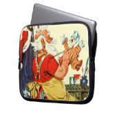 Sankt bei der Arbeit Laptopschutzhülle (Vorderseite Links)