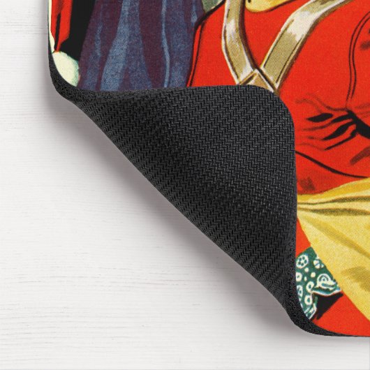 Sankt bei der Arbeit Mousepad (Ecke)