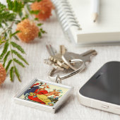 Sankt bei der Arbeit Schlüsselanhänger (Seite)