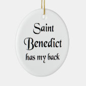 Sankt Benedikt Keramik Ornament (Rechts)