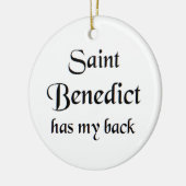Sankt Benedikt Keramik Ornament (Links)