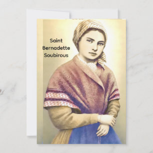 Sankt Bernadette Soubirous Feiertagskarte