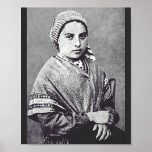 Sankt Bernadette Soubirous Poster (Vorne)