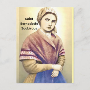 Sankt Bernadette Soubirous Postkarte