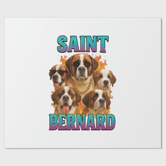 Sankt Bernhard Geschenkpapier (Flach)