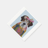 Sankt Bernhard Hippie Serviette (Ecke)