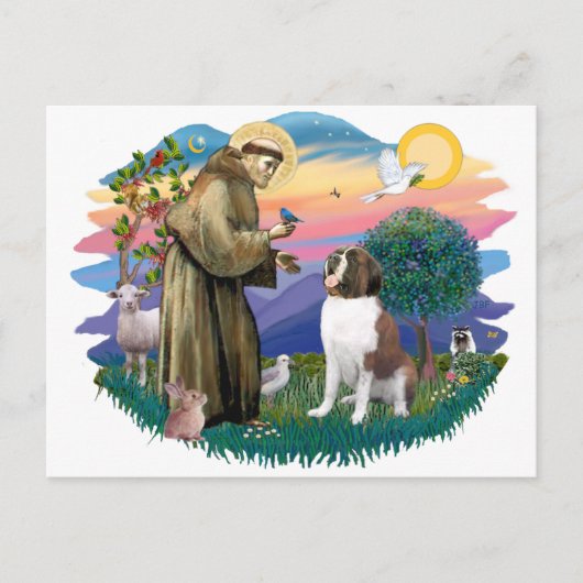Sankt Bernhard Postkarte (Vorderseite)