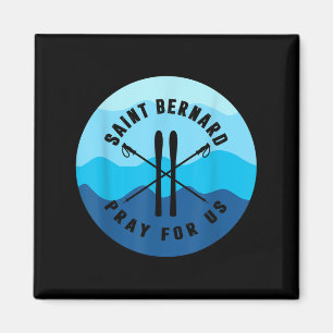 Sankt Bernhard von Montjoux Schnee Ski Winter Skif Magnet