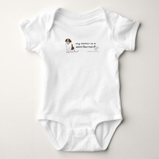 sankt bernhardshund baby strampler (Vorderseite)