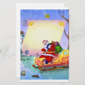 Sankt-Buchstabebriefpapier für Weihnachten für Briefpapier (Vorne/Hinten)