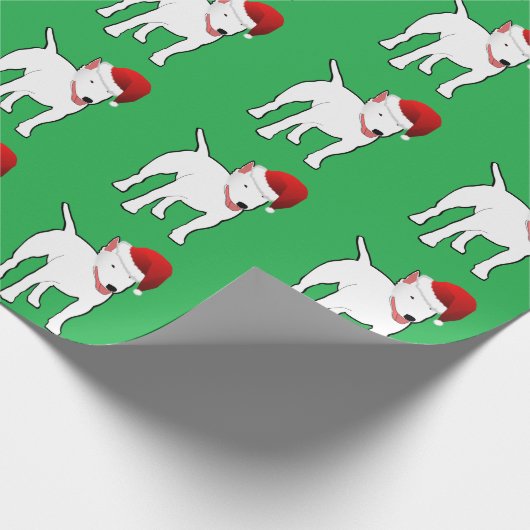 Sankt-Bullterrier Geschenkpapier (Ecke)
